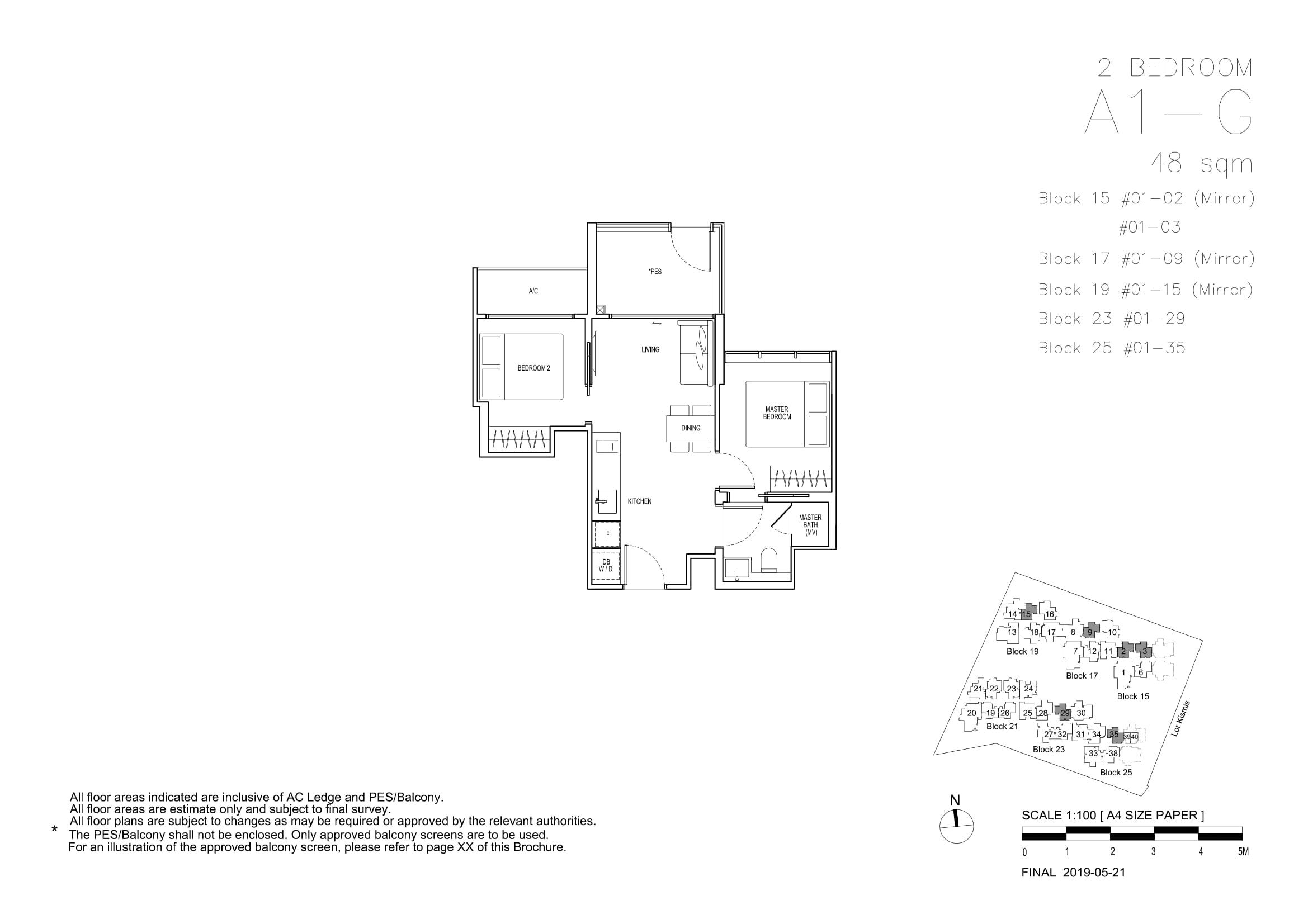 View at Kismis 1 Bedroom Floor Plan 1