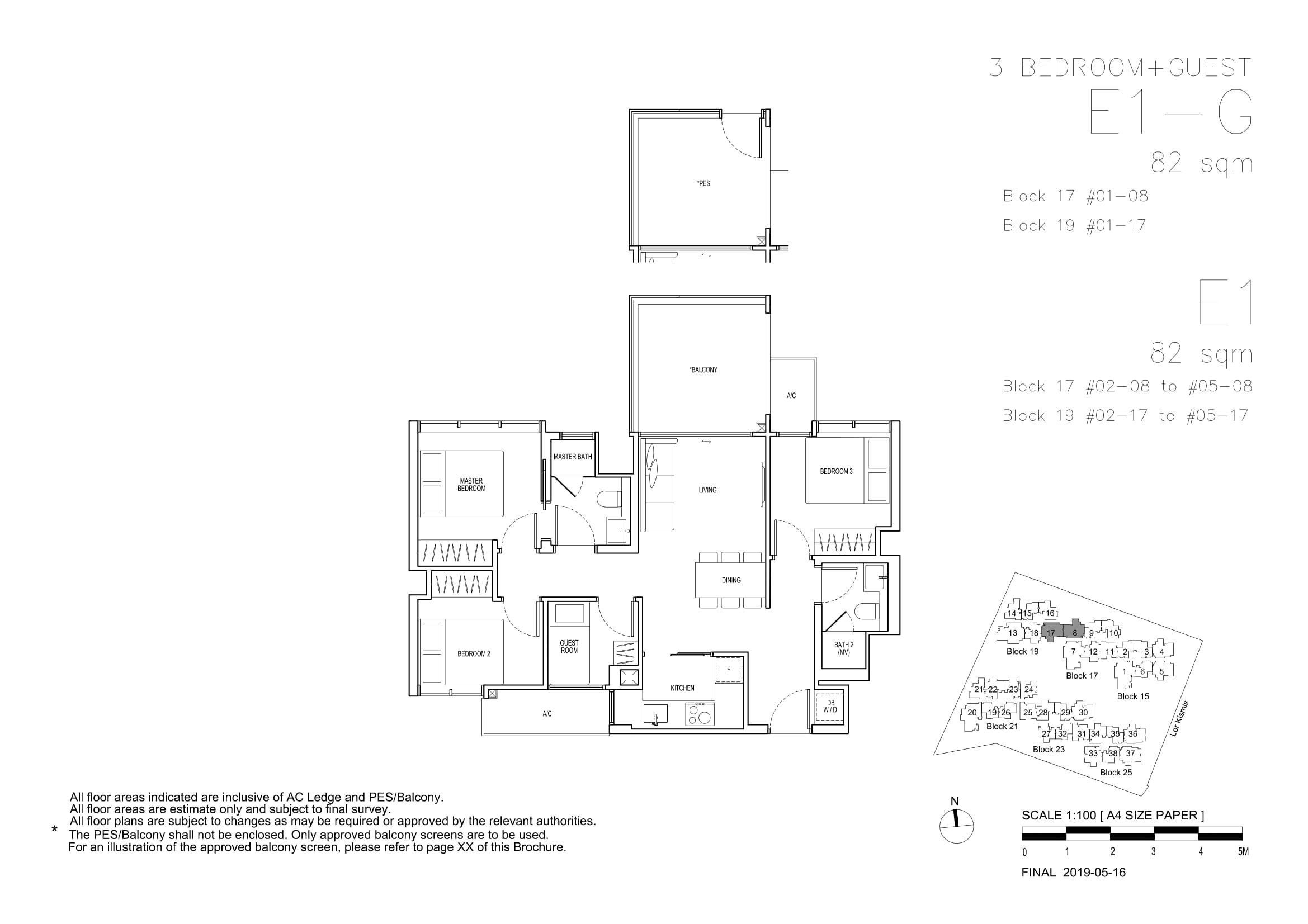 View at Kismis 1 Bedroom Floor Plan 9